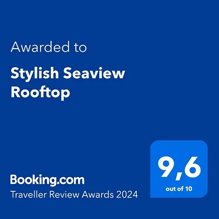 Stylish Seaview Rooftop Konukevi Selanik